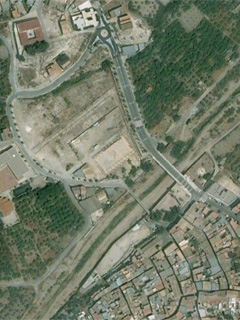 vista satélite  del municipio de Albudeite