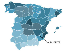 Mapa España - Albudeite